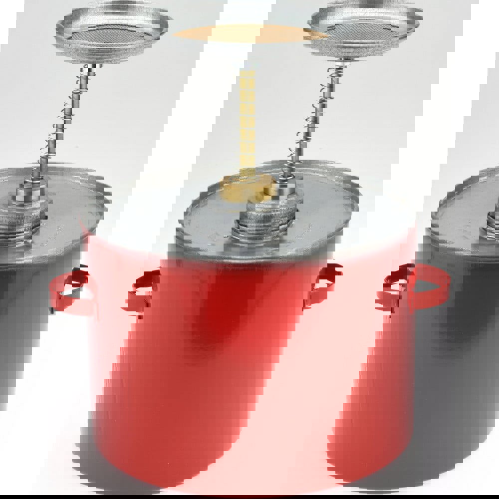 4 Quart Capacity, 10-3/4 Inch High x 8 Inch Diameter, Galvanized Steel Plunger Can